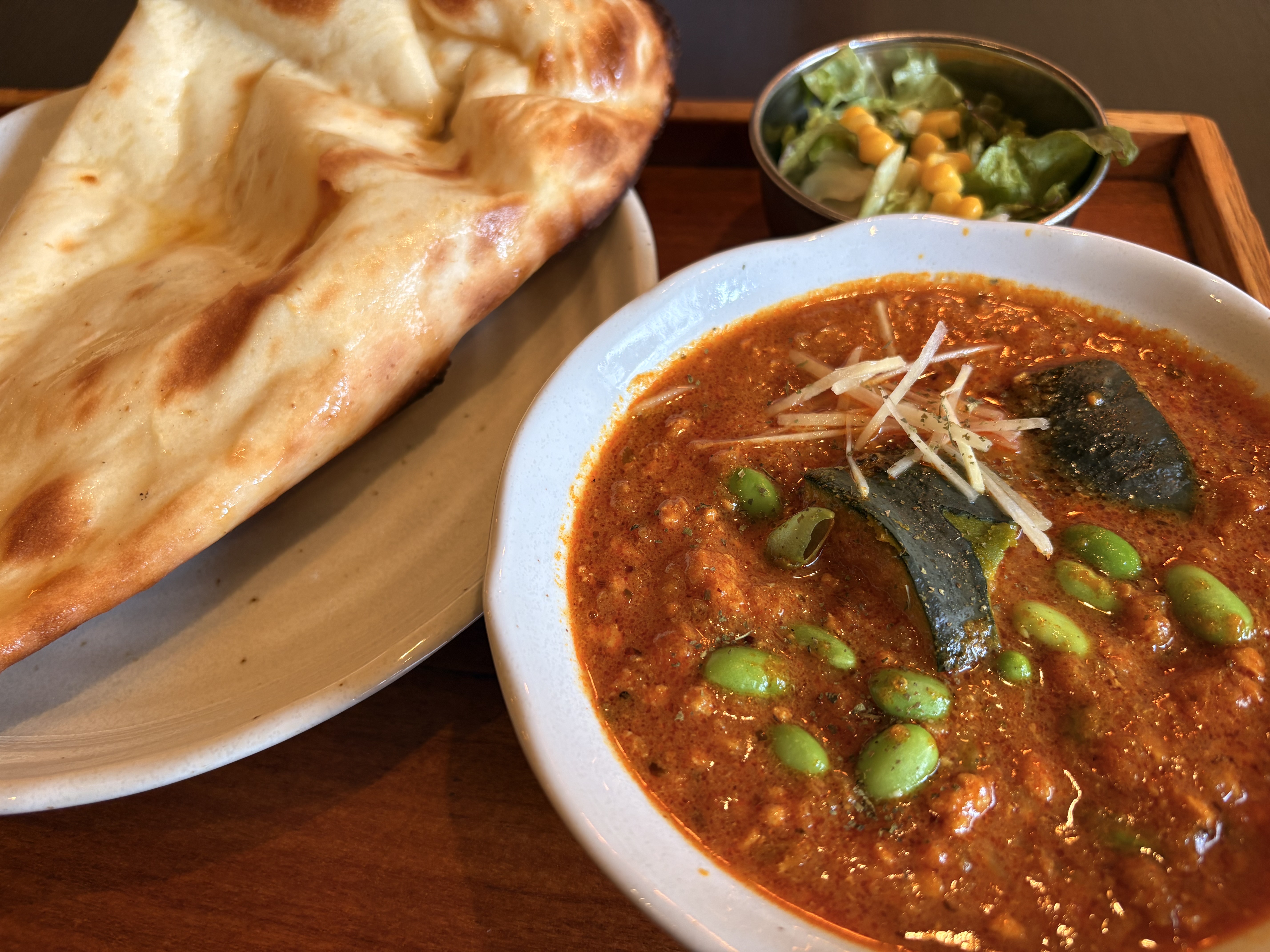 Monthly Curry -  カボチャと枝豆のキーマカレー
